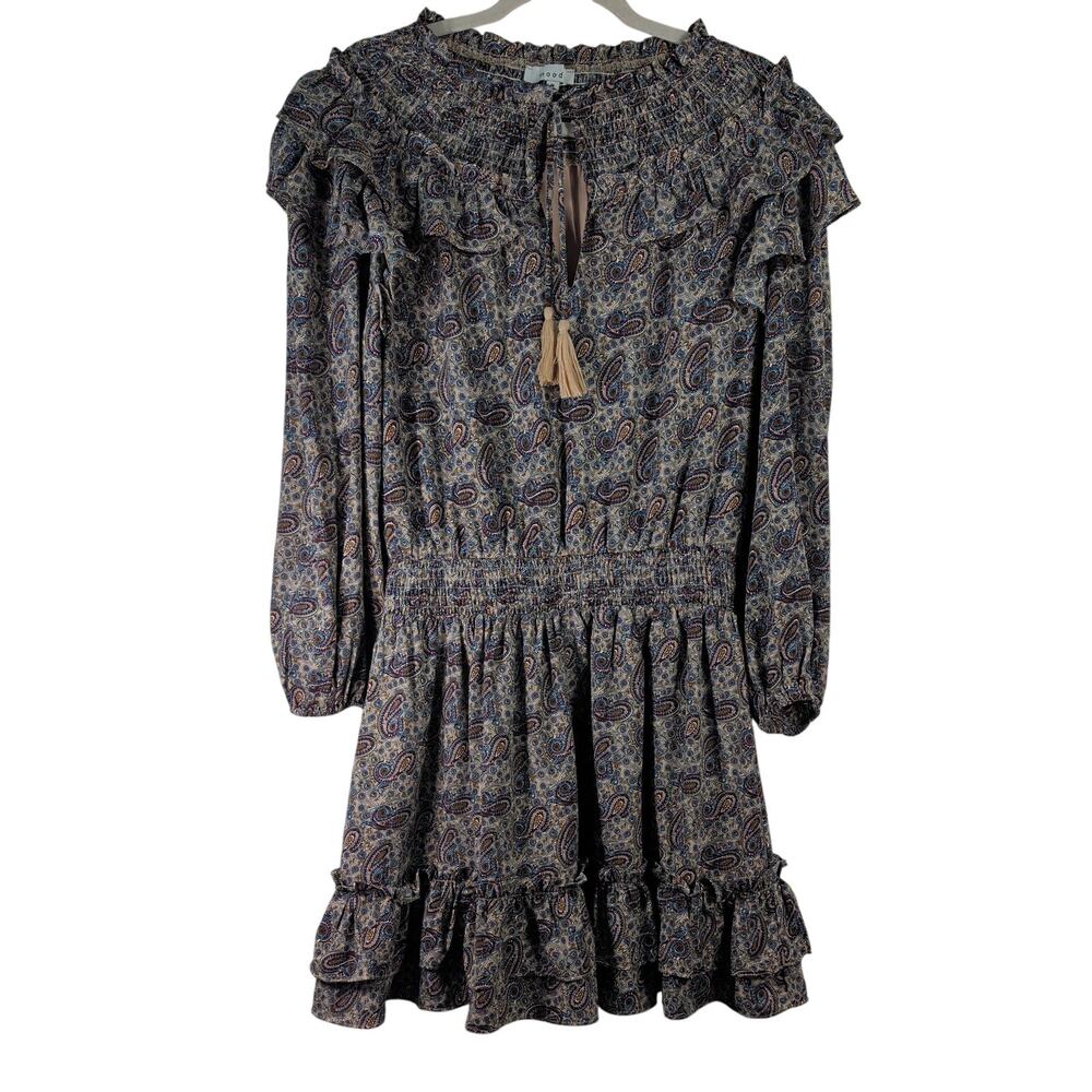 Mood Paisley Boho Vibe Dress, Size Medium